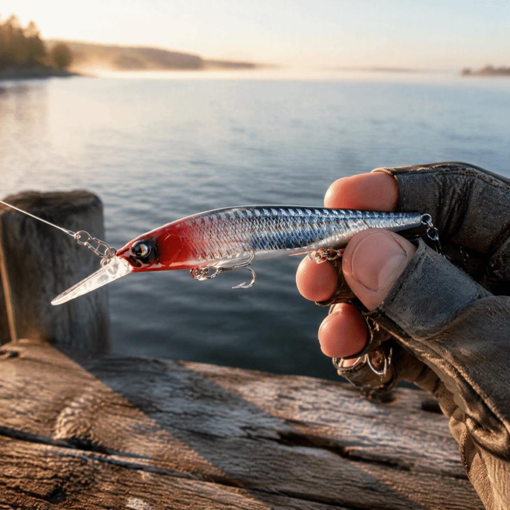with 3 Treble Hooks Minnow Lure 13.5cm 14.3g Jerkbait Fishing Lure For Bass Fishing
