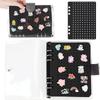 Portable Enamel Pin Display Case Black Pin Binder Notebook 8 Pages Pin Books  For Collectors DIY