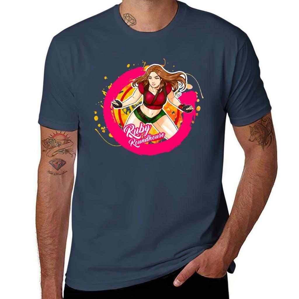Ruby Roundhouse JUUnisexJI TShirt Plus Size Basic Short Sleeve Top