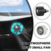 1 шт. Вентилятор воздухозаборника автомобиля USB-вентилятор для охлаждения с изменяющимся цветом подсветки 3-скоростной вентилятор Рассеивание тепла на заднем сиденье автомобиля Автоаксессуары