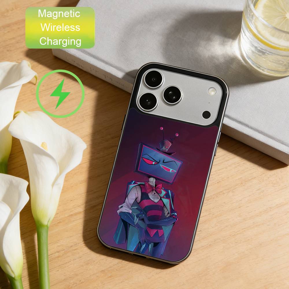 V-Vox Sleek Trendy Vibe Phone Case For iPhone17,16,15,14,13,12,Wireless charging protective case soft cover