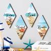 4pcs Wooden Summer Ocean Wall Ornaments Wall Art Ocean Animal Ornaments  Summer Outdoor