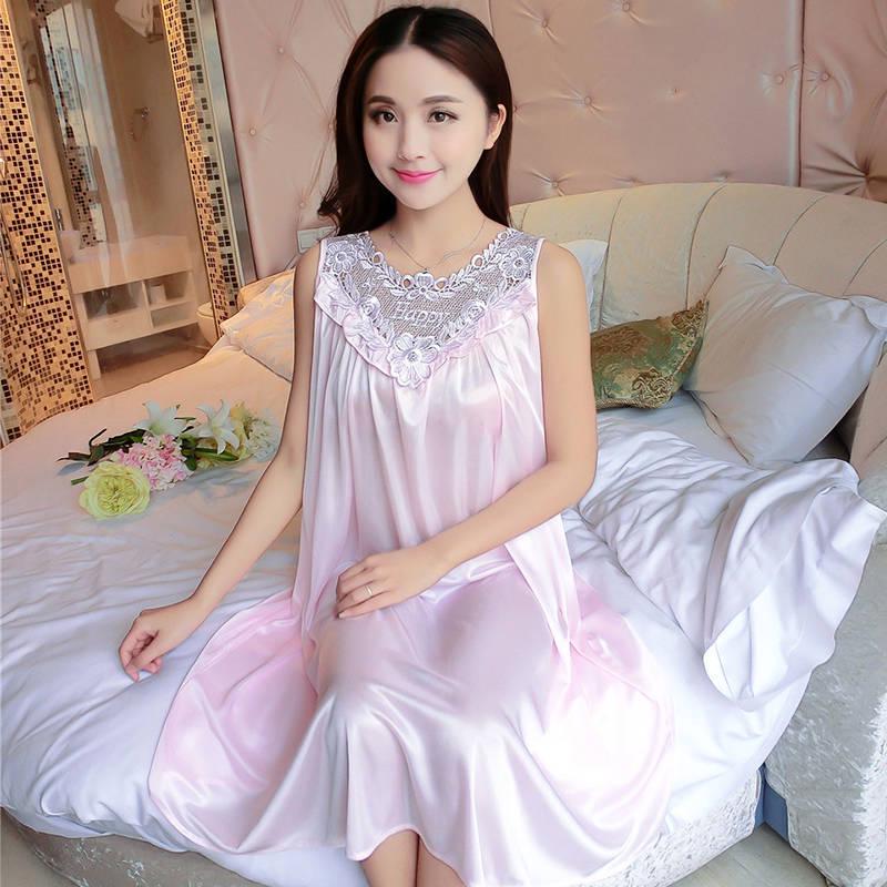 Женская ночная рубашка, шелковое белье, сексуальное платье Babydoll, ночная рубашка, одежда для сна