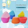 Silicone Muffin & Cake Mold Set, 7cm, 8 Colors - Perfect for Small Cakes, Egg Tarts, and Muffins