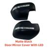 Car ABS Matte black Rearview Accessories Plated For Nissan Navara NP300 D23 2015 2016 2017 2018  Door Mirror Cover With LED