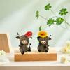 Resin Cow Statue Adorable Animal Sculpture Ornament Crafts Highland Yak Sign Figurine  Farmhouse