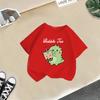 Kid T Shirt 2-13Y Fashion Printed T-shirt Round-neck Short-sleeve T-shirt Kids 100% Cotton Clothes