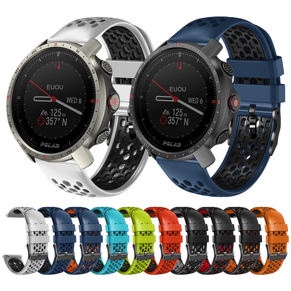 22 мм сменный ремешок для POLAR Grit X Pro Titan / Vantage M2 M GritX Силиконовый ремешок для часов Браслет Аксессуары