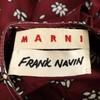 MARNI Frank Navin No sleeve one piece 42 Bordeaux Frank Navin back button Women Used