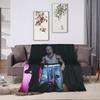 Warm Soft BlanketsKids Adult Decorative Omar Courtz Singer Throw Blanket  Flannel Bedspread For Couch Chair Print Sofa Bed Cover
