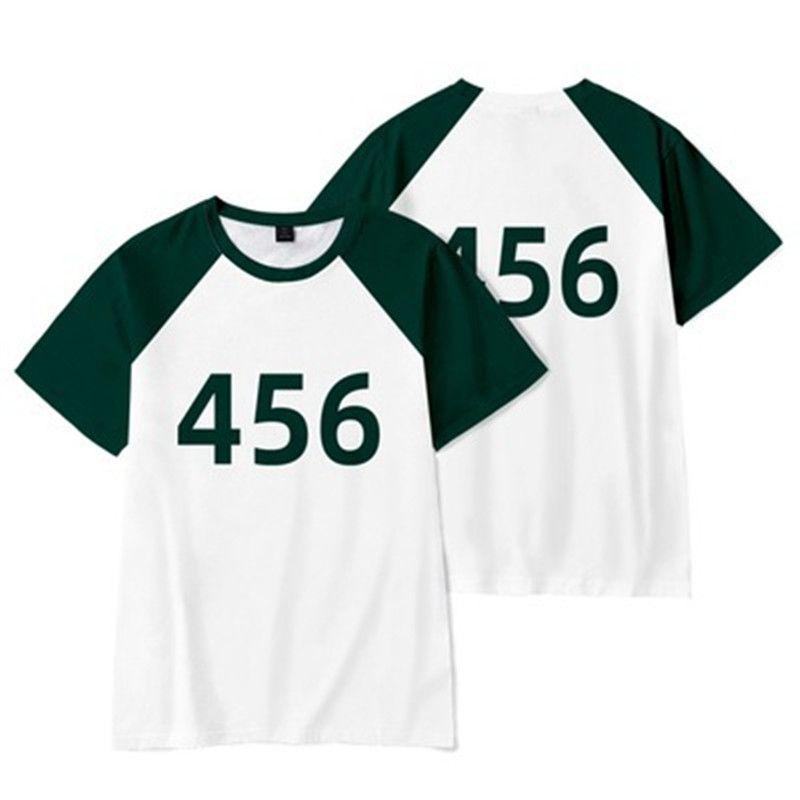 Удобная и мягкая футболка «Игра в кальмара» для летнего косплея и повседневной носки