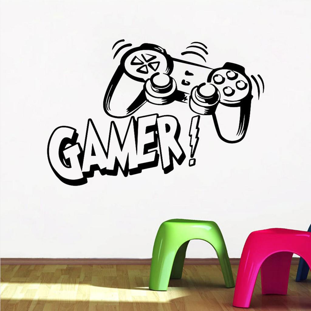 Game Controller Wall Decals Sticker for Boys Room Kids Playroom Bedroom Decor