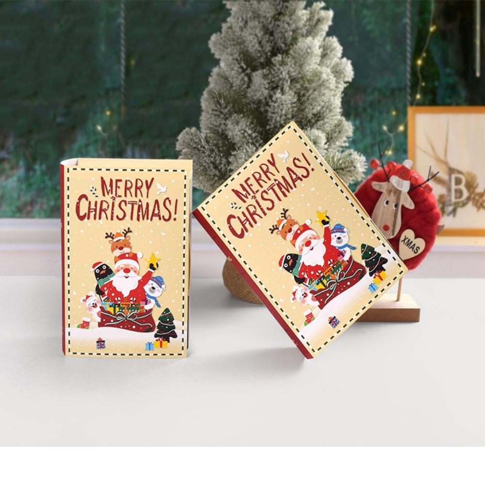 5pcs Navidad Noel Merry Christmas Candy Boxes Xmas New Year Party Gift Packaging Party Decoration