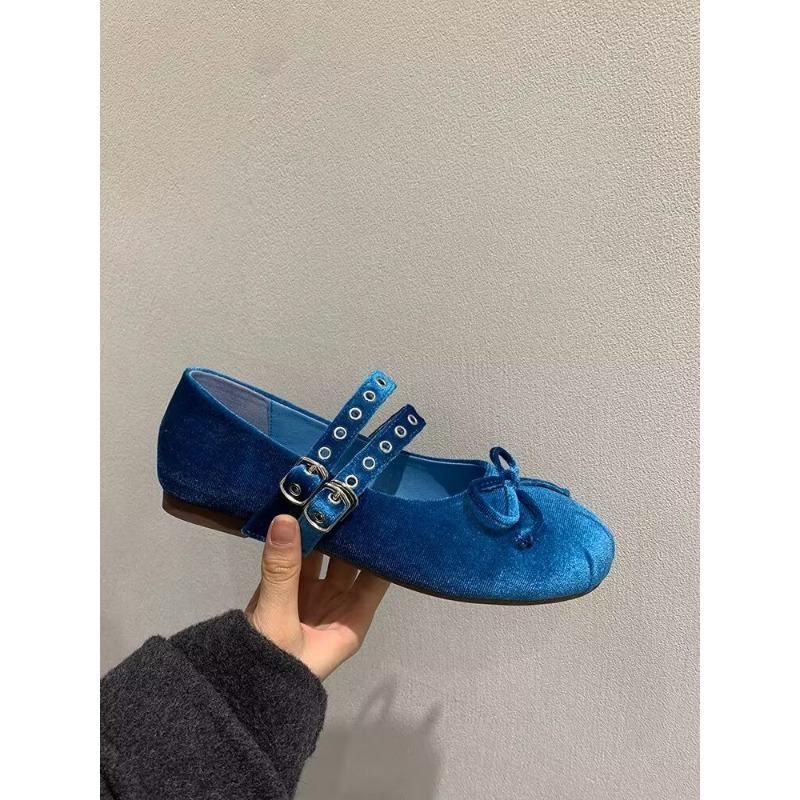 Shoes Bow Mary Jane Shoes Women's Shoes Early Spring with Skirt Single Shoes Lei Dance Flats