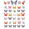 Наклейки для ногтей с бабочками, красочные бабочки, самоклеящиеся слайдеры для переноса, обертывания, маникюр, фольга, украшения «сделай сам», инструмент для дизайна ногтей