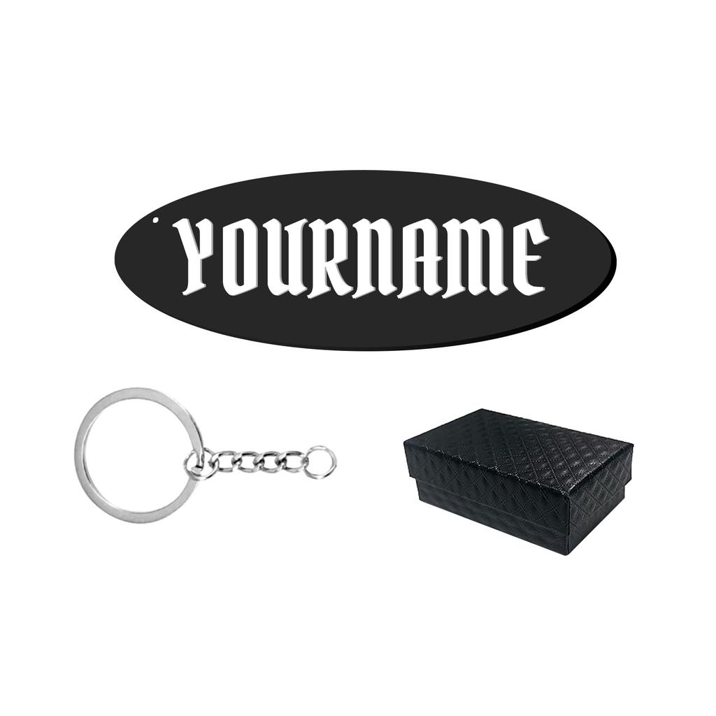 Индивидуальный подарочный брелок для ключей с 3D-печатными шрифтами Chomsky