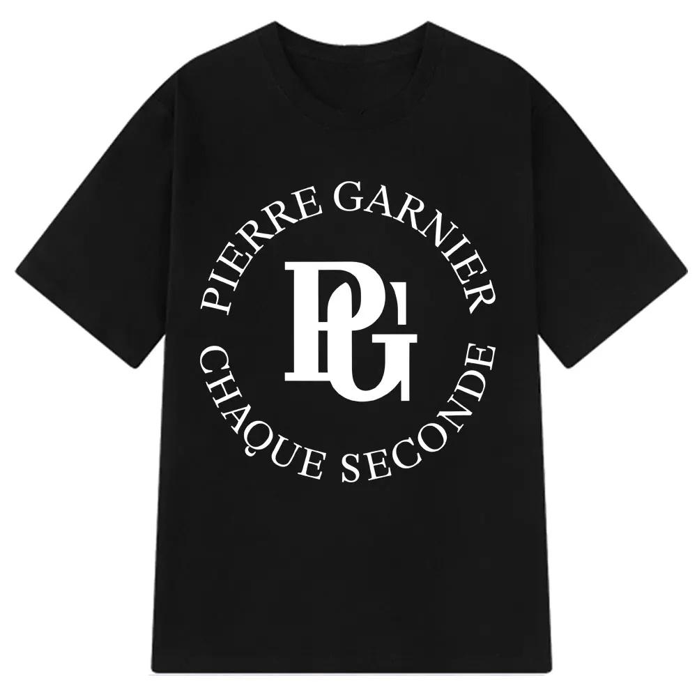 Pierre Garnier Chaque Seconde 2025 Album Tour Tshirts Hip Hop Fashion Tshirt Men Clothing 100 Cotton Casual TShirt Streetwear