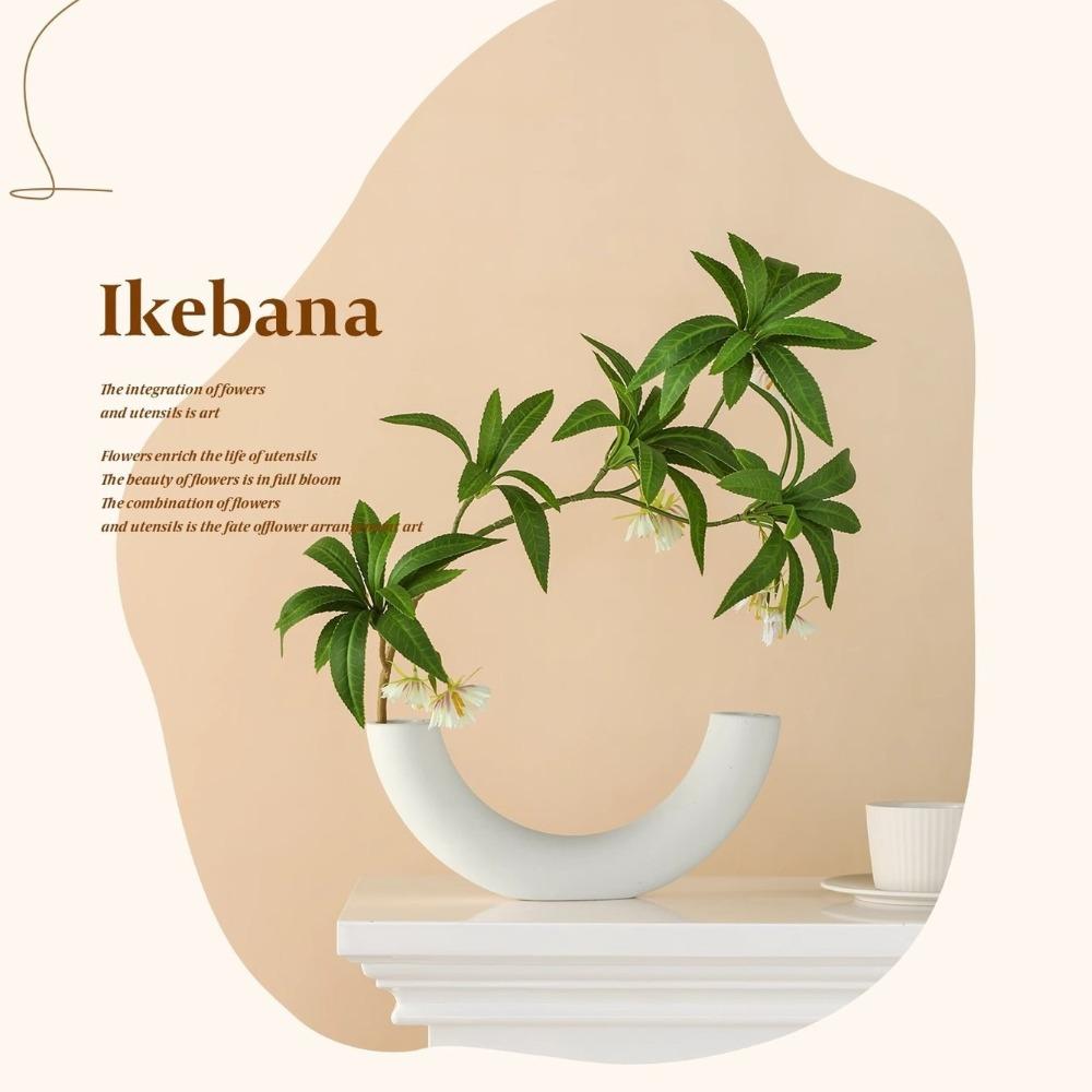 50CM Artificial Ficus Flower Green Leaf Landscaping Plant Zen Inspired Potted Plants Bonsai Plants Artificial Flowers