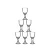 10ml 6pcs/12pcs Set Baijiu Glass Classic High Footed Wine Glass Liquor Goblet Transparent Wine Utensils Luxury Bullet Cup Gifts