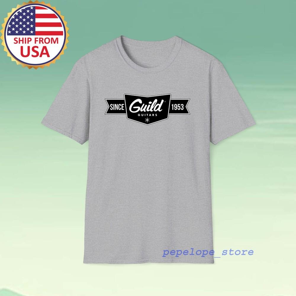 Guild Guitar Since 1953 Men#039;s Grey Size S5XL Unisex T-Shirt