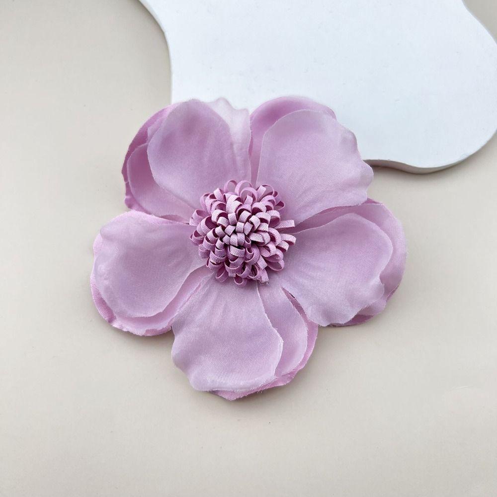 Camellia Sinensis Camellia Flower Brooch Fabric Art Flower Brooch Party Costume Decoration Woman