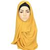 Мусульманский головной убор, шарф с капюшоном, полное покрытие, женские хиджабы, исламский тюрбан, мусульманский тюрбан, платок на голову