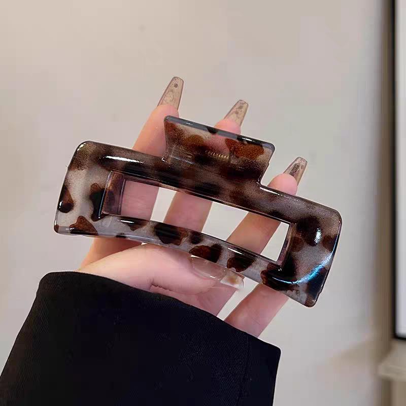 Корейская ретро большая заколка-краб для густых волос - Заколка-краб для волос высокого класса для прически пучок 2025