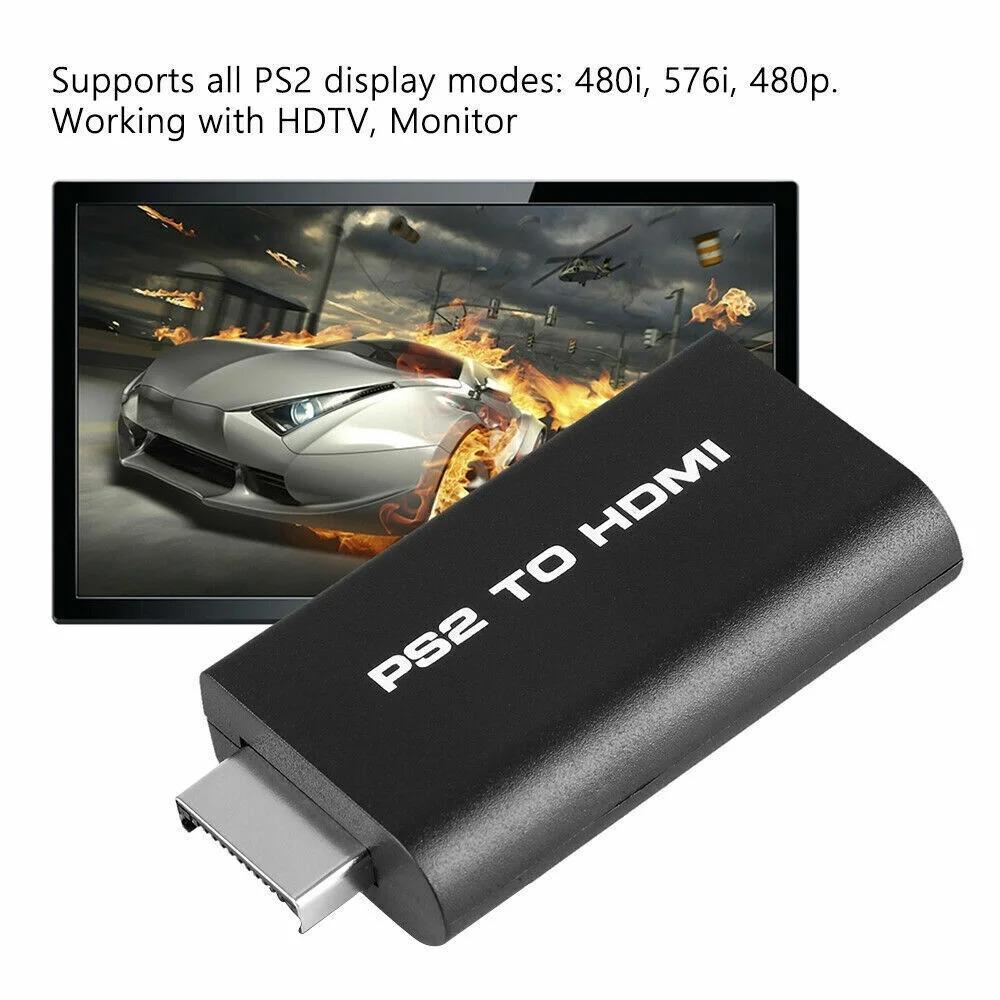 Адаптер-конвертер PS2 - HDMI, M209 - поддерживает все режимы отображения PlayStation 2, аудиовыход 3,5 мм, Plug and Play, питание по USB-кабелю