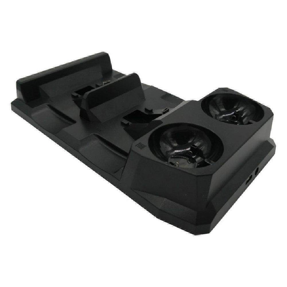 4 In 1 Charger for PS Move/PS4 Controller Gamepad Powered By Host USB, Fast Charging Base, with Charging Status Indicator, Controllers Organizer