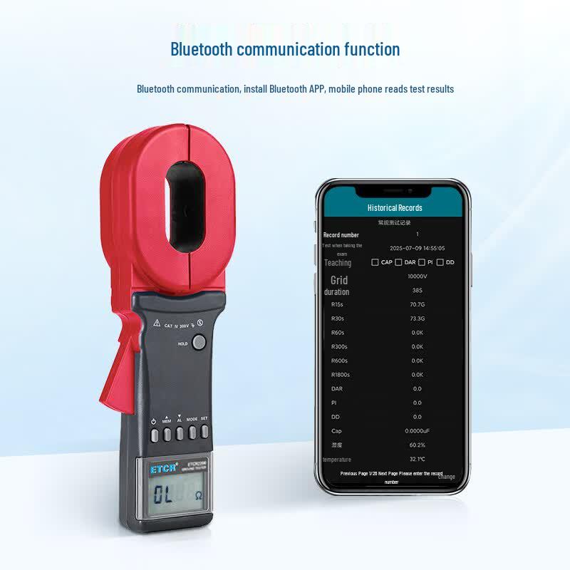 ETCR Clamp Ground Resistance Tester (CN version)