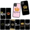 for Apple iPhone 17 16 15 11 Pro XS Max XR 6 7 8 Plus + SE 2020 5 16E Phone Cover Case Queen King Princess