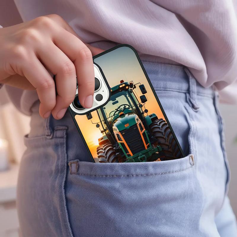 Чехол для телефона Трактор Сельскохозяйственная техника Для iPhone 17 Air 15 16e 14 13 Pro Max Coque 12 11 Pro Max PLUS