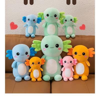 Кукла Squishmallows Саламандра, мягкая плюшевая кукла, шестиугольный динозавр, милый аксолотль, мягкая игрушка в подарок для