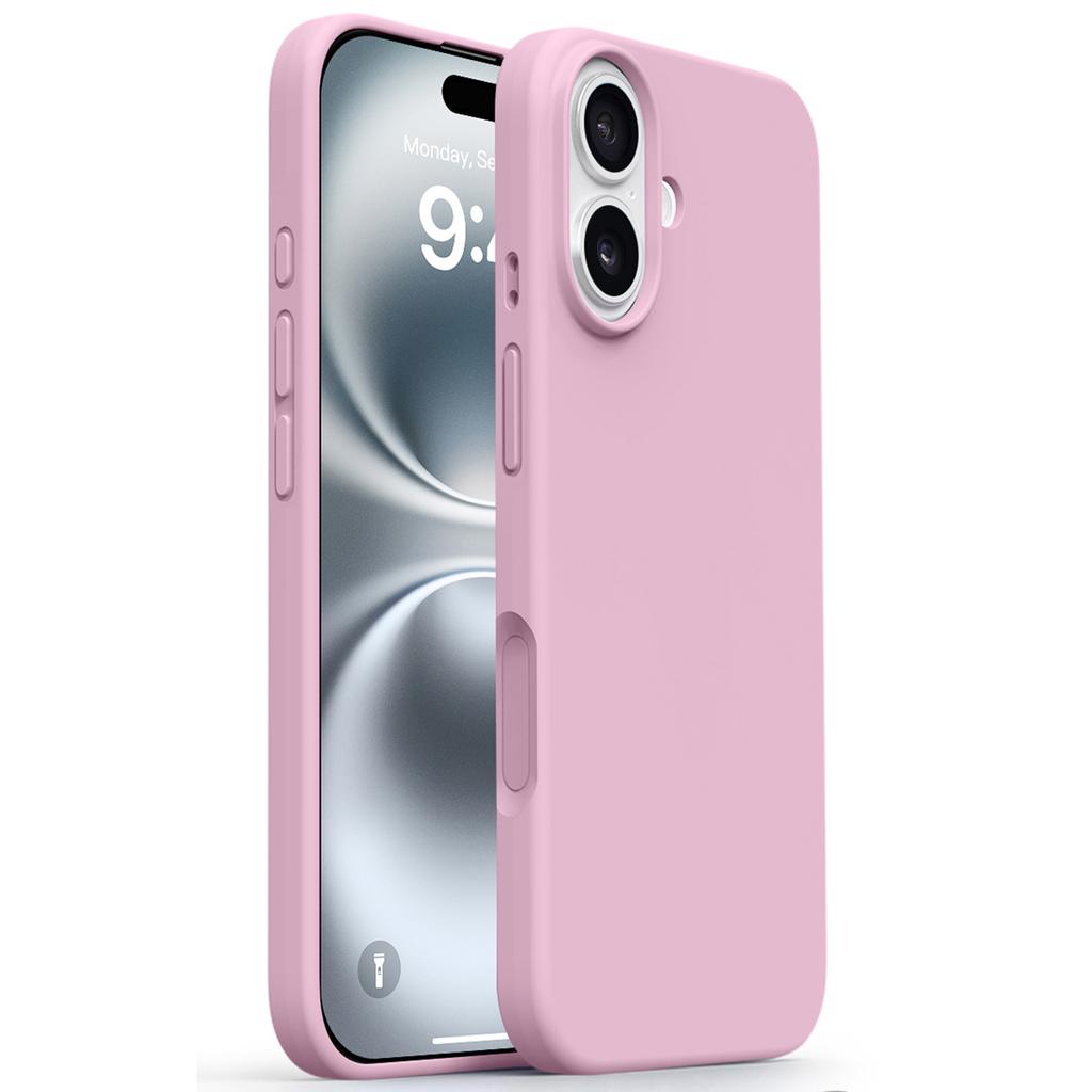 Чехол для iPhone 17 с мягкой подкладкой из микрофибры, жидкий силикон+ПК, чехол для телефона