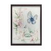 Plakat Literowy "L" Z Kwiatami I Motylem Plakat Literowy "L" Z Kwiatami I Motylem, 70X100 Cm, Rama Drewniana Jasny Dąb, Papier Matowy 230 Gsm