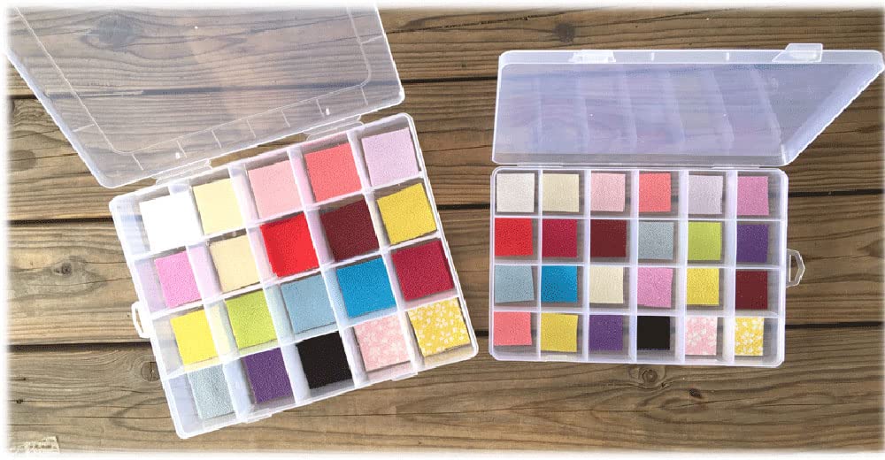 Лучший Мозг Цумами Канзаши 20 для Вырезания Прозрачный Ящик для Инструментов, Квадраты, 3,5 см Ткань, TP-23,