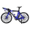 Finger Mountain Bike Alloy Mini Bicycle Model for Home Desk Workplace Office Decoration GiftsBlue