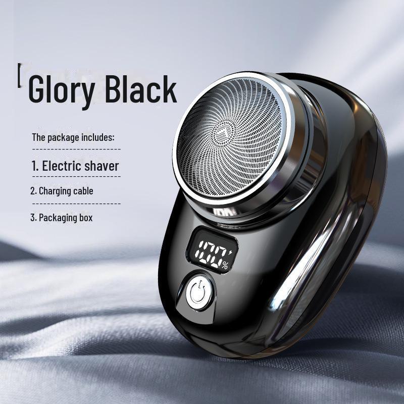 Двухголовочная аккумуляторная мужская портативная электробритва