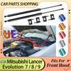 Газовые упоры капота для Mitsubishi Lancer Evolution EVO 7 8 9 2001-2008 Передние стойки капота Амортизаторы Пыльник Поршневой шток Опора