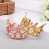 Мини Металлическая Модель Короны Игрушки Украшения Декорирование Хлопковая Кукла Ретро Корона Головной Убор Для Куклы Младенца Платье Модные Кукольные Аксессуары