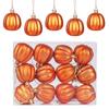 12Pcs Fall Mini Pumpkin Balls Hanging Thanksgiving Pumpkin Ornament Halloween Christmas Tree Decoration Farmhouse Home Party Decor