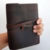Комбинированный кожаный дневник ручной работы из нелинейчатой ​​бумаги, дневник для женщин и мужчин, дорожный блокнот для письма
