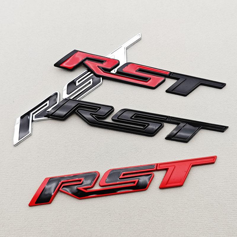 3D Metal Car Sticker Logo RST Emblem Front Fender Rear Trunk Badge For Chevrolet Silverado Tahoe Suburban Traverse Accessories NP4