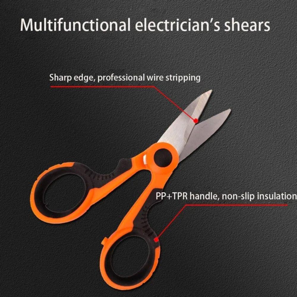 Hand Tool Fishing Scissor High Carbon Steel Electrician Scissors Scissors Fishing Tool