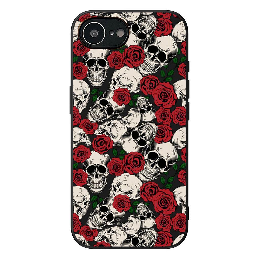 Чехол для Samsung Galaxy Note 20 9 8 S8 S10 S9 Plus A54 A33 A21S A31 M21 S10E A17 Coque Чехол для телефона Цветочный дизайн Череп Цветок Роза