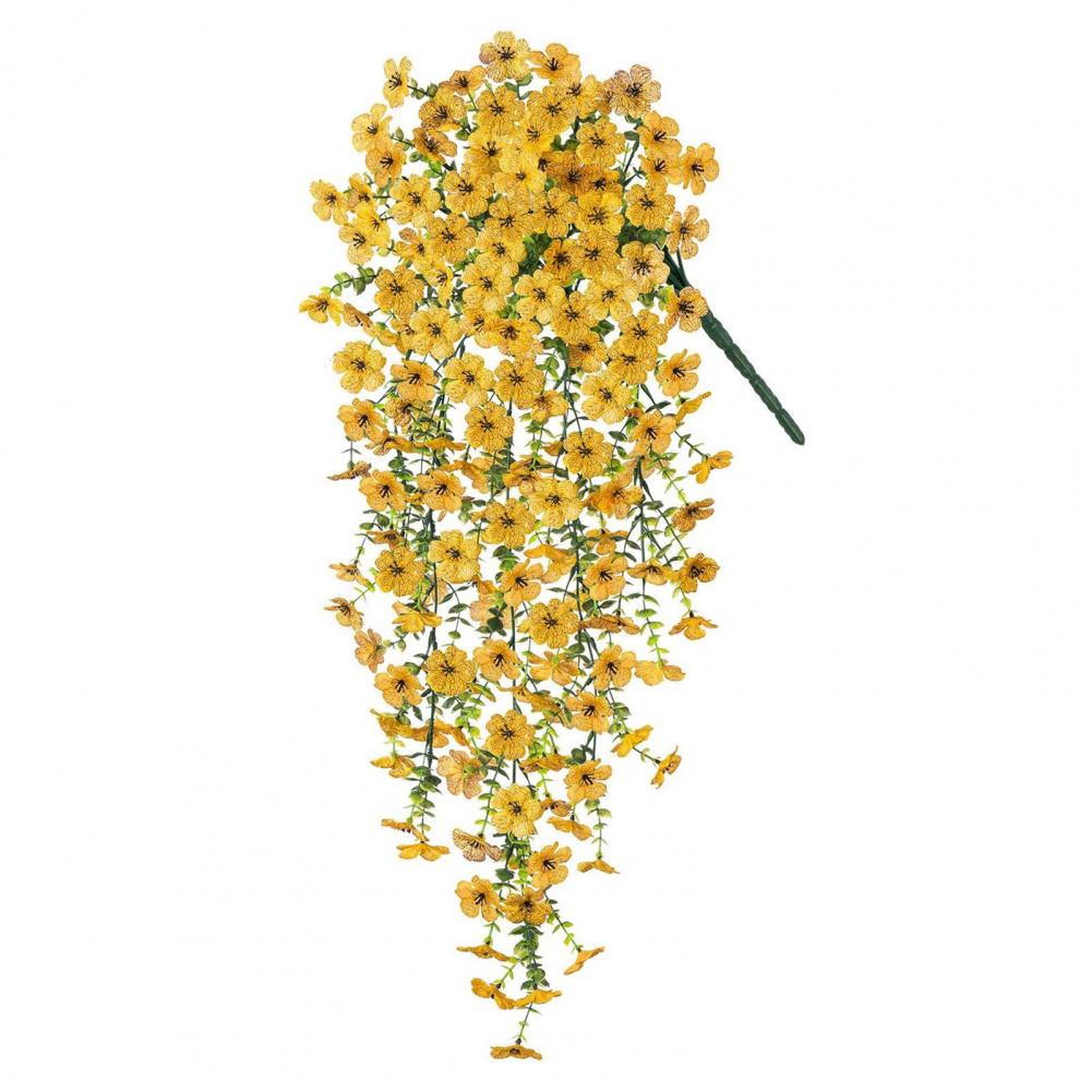 Long-lasting Artificial Flowers Artificial Vine Flower Garland Fake Hanging Plant Decor Indoor Outdoor Wall Garden Patio Wedding