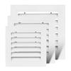 Fixed Aluminum Louver Vent Grille Cover for AC Air Outlet and Animal Resistant Ventilation 300x300mm 350x350mm