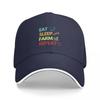 Eat sleep farm repeat  Farm quote Baseball Cap tea Hat Bobble Hat Unisexs Caps Womens