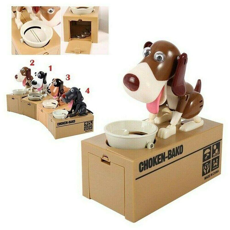 Очаровательная копилка в виде щенка с забавным автоматическим действием поедания для детей