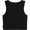 Vans Small Staple Fitted Crop Tank Top Women Tops Black VN000HGEBLK